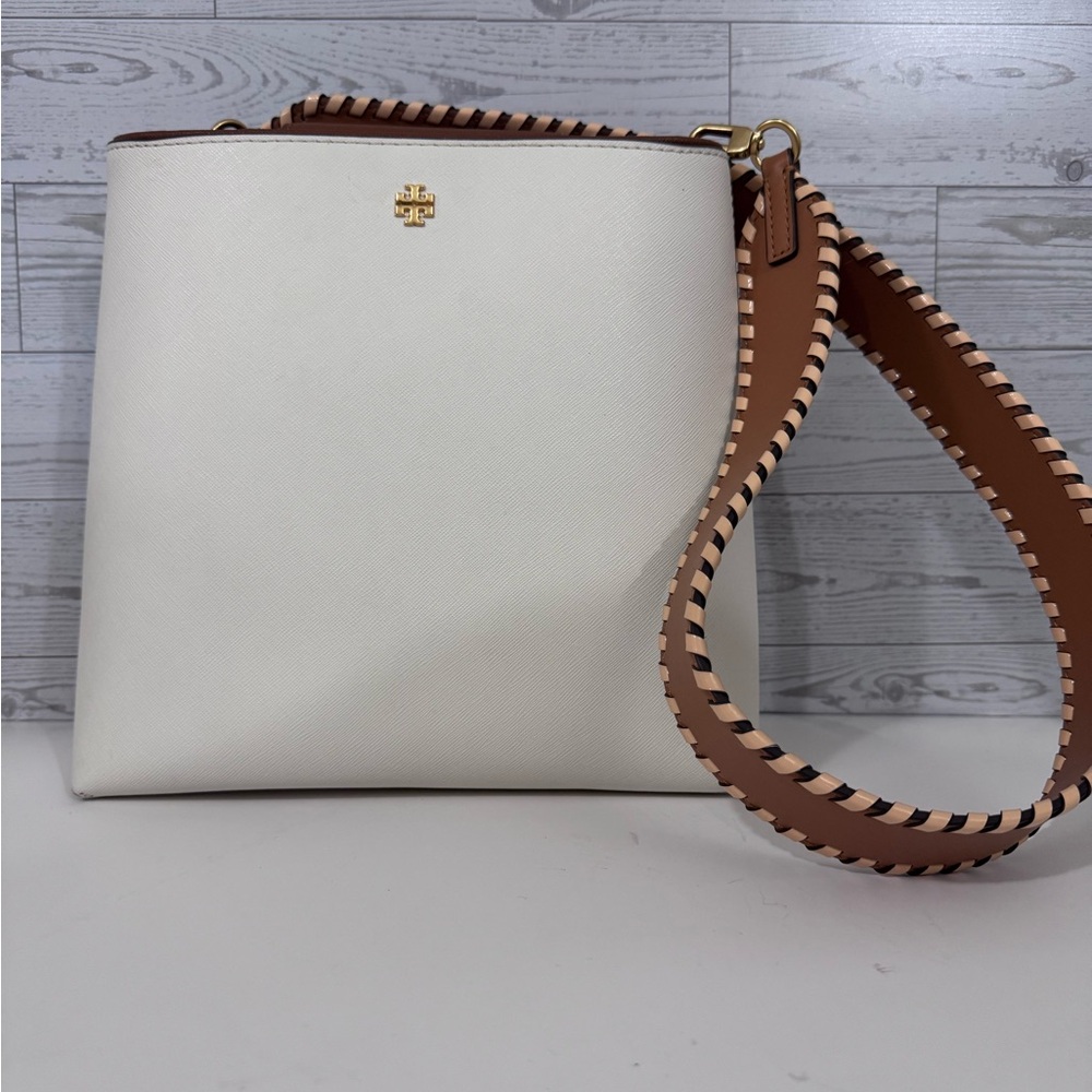 Tory Burch White and Tan Women's Bag